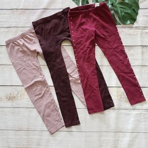 Children's Place 3 Pack Pink Leggings M 7-8